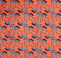 Zig Zag Zebra in Orange